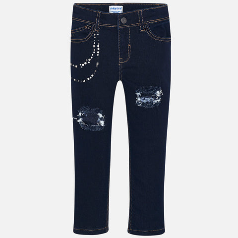 Jeans noirs  fille - Mayoral