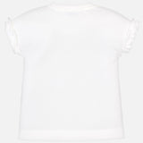 T-shirt manches courtes à pois fille doré - Mayoral
