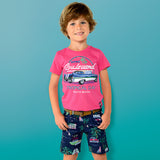 Bermudas imprimé ceinture garçon - Mayoral - Hibox-Mini