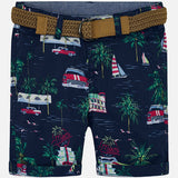 Bermudas imprimé ceinture garçon - Mayoral - Hibox-Mini