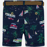 Bermudas imprimé ceinture garçon - Mayoral - Hibox-Mini