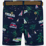 Bermudas imprimé ceinture garçon - Mayoral - Hibox-Mini