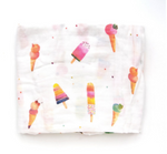 Couverture/Doudou mousseline Crème glacée - Loulou lollipop - Hibox-Mini