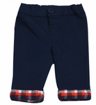 Pantalon marine avec rabat style bucheron  - EMC - Hibox-Mini