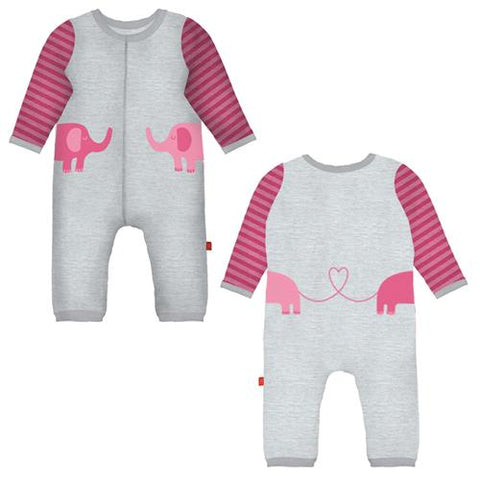 Pyjamas avec fermeture aimantée tricot éléphant - Magnetic Me - - Hibox-Mini