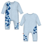 Pyjamas avec fermeture aimantée tricot géométrie - Magnetic Me - - Hibox-Mini